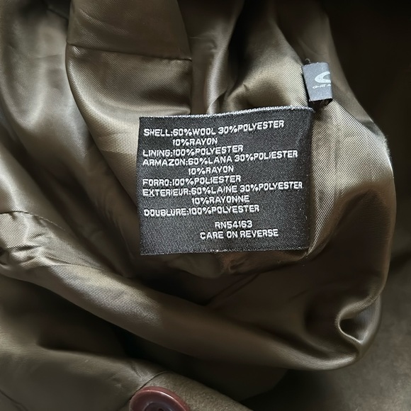 Nine West Olive Wool Pea Coat - Picture 13 of 16